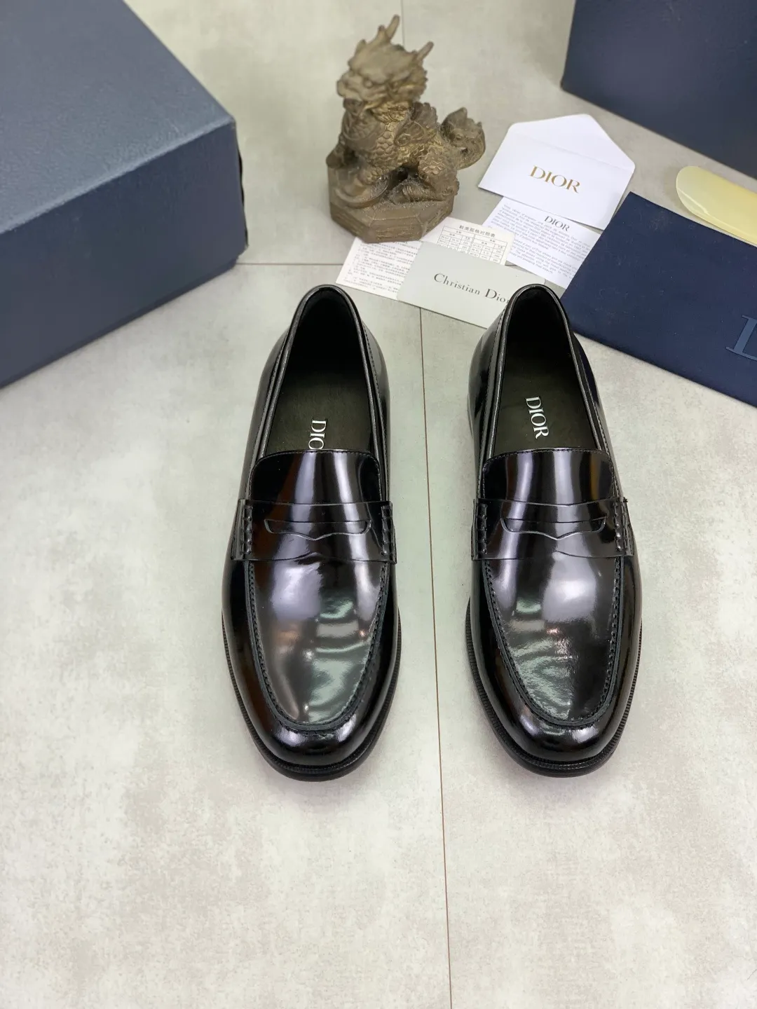 Men's men's shoes 💰P560 new style 💰high version 💎💎💎Dior original version! Top Italian purchasing agent! Men's business casual leather shoes, original imported open-edge beaded calfskin upper, ultimate texture, gentlemanly style, imported water-dyed cowhide inside, top-quality original Italian rubber outsole, first-class workmanship, top quality! Size: 39-44 (45 customized) 3️⃣ colors available